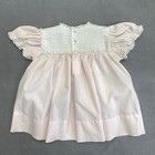 Vintage Little One Old Fashioned Toddler Dress 18-24 Mos Pale Pink Short Sleeve