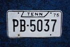 1976 Tennessee License Plate