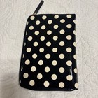 Kate Spade Wellesley Leather Zip Around Personal Ring Planner Organizer Black