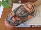 Vintage Large Northwest Coast Native Rattle Handmade Carved Eagle Bird