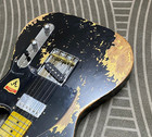 Gorgeous Heavy Relic Black Electric Guitar Aged Worn Gold Under Finish In Stock