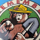 Vintage Smokey Bear Porcelain Sign - Only You Can Prevent Wildfires Sign