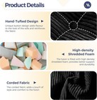 6 Futon Mattress Full Size  Tufted Futons Sofa Couch Bed With Twisted Rope Desig