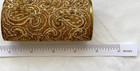 Vintage Gold Tone Beaded Metal Lipstick Case Holder  Unmarked