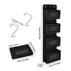 Over The Door Hanging Organizer With 4 Shelves  Space Saving Storage Room Use