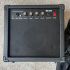 Blue Electric Guitar Starter Package With 20-watt Amp And Accessories Full-size