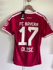Bayern Munich Michael Olise  17 Soccer Jersey Red M L New With Tags