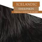 Real Icelandic Sheepskin Rug Natural Black - Size 2 X 3-4 