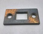 Antique Japanned Door Strike Plate  Mortise  Victorian  Cast Iron Door Hardware