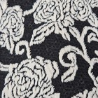 Joe B Vintage Black Floral Skater Goth Skirt Juniors Medium Rose Knit Tapestry