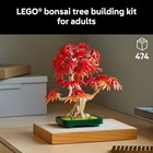Lego Botanicals Japanese Red Maple Bonsai Tree Building Kit For Adults 18  -