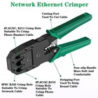 Network Tool Kit Cat5 Cat5e Cat6 11 In 1  Ethernet Crimper Tester Punch Down