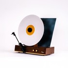 Fuse Gld Vertical Vinyl Record Player W o Speakers  Bluetooth  Wood - Gold Trim