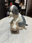 Lladro Nao Cute Puppies Playing Cocker Spaniel Dogs Porcelain Figurine Ornament 