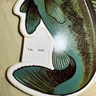 Dyer Sportcals Largemouth Bass Sticker Boat  camper  Cabin Nos Vintage