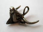 Vintage Sterling Texas Long Horn Steer Silver Bracelet Charm
