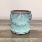 Vintage Small Decorative Cherub Planter Cachepot Green Patina Finish 4 5 x4 5 