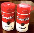 Vintage Campbell s Soup Can-tainer Thermos - New Set Of 2
