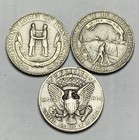 Medallic Arts Co  Silver Medals 3 Silver Metals 