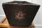 19th Century American Antique Enamel Painted Victorian Flower Box W sloped Sides