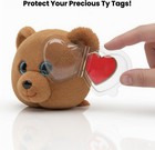32-pack Beanie Baby Tag Protectors        Clear Plastic Heart Tag Covers For Ty Han