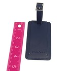 Samsonite Blue Faux Leather Luggage Tag Travel Id Name Card Holder Buckle Strap