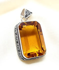 Exceptional Citrine Gemstone 925 Sterling Silver Handmade Jewelry Pendant 2 10 