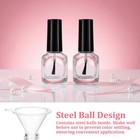 Empty Nail Polish Bottles With Brush Clear Containers 15ml For Nails Art Samples