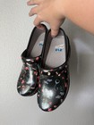 Dansko Women s Leather Medical Print Clogs Shoes Black multicolor Size 38