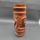 Vintage Hand Carved Wooden Tiki Totem Statue 12 5 Inch Tropical Decor