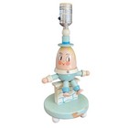 Vintage 1960s Nursery Plastics Humpty Dumpty Wooden Bedroom Nursery Lamp