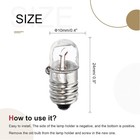 E10 Screw Base Miniature Bulbs 12v 5w Warm Yellow Light Wattage  5 0 Watts