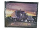 Golden Art Led Light Peterbilt 379 American Pride Semi Truck Framed Photo 20x16 