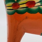 Vintage Swedish Nils Olsson Orange Red Wooden Dala Horse