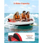 Uimoso Towable Tube For 3 Riders Inflatable Water Sports Tube For Boats To Pull