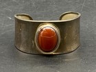 925 Sterling Silver Mexican Carnelian Cuff Bracelet   Pendant C 11  n58 