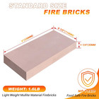 Fire Bricks  Woodstove Firebricks  Size 9  X 4-1 2  X 1-1 4   Pack Of 12