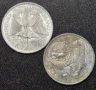 1987-j Germany 10 Mark Berlin Silver Coin  toning   729