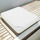 Oceansouth Hinged Type Boat Cushions Bench Seat Length 18  X Width 12  - White