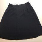 Talbots Petites Skirt Womens 8 Black Dressy A-line Corpcore Essentials Lined Usa