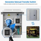 Easy-install Waterproof 120v Generator Transfer Switch With Overload Protection