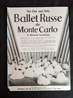 Ballet Russe De Monte Carlo 1943 Booking Ad Musical Performer Concert