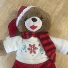 2017 Dan Dee Plush Stuffed Animal Brown Snowflake Teddy Bear W  Scarf   Hat Nwt