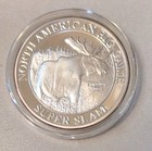 Moose North American Hunting Club Proof Coin 1 Troy Oz  999 Fine Silver Round