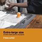 Fiskars 24  X 36  Self-healing Double-sided Cutting Mat  Gray And White