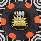 Gold Spike  100 Las Vegas  Nevada Casino Chip C613