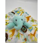 Baby Security Blanket Pal Elephant Giraffe Safari Print Soft Plush