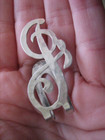 Vintage Apollo Silver Co  Sterling Monogram Letter  j  Napkin Holder  money Clip