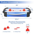 Table Top Air Hockey Arcade Table Kid Toy Portable Game Room 2 Puck Multi Colors