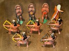 Vintage Barclay Manoil Lead Native American Indian Figures Lot 9 Archers Chiefs